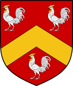 English Family Shield for Crow or Crowe