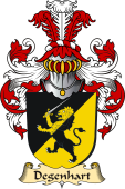 v.23 Coat of Family Arms from Germany for Degenhart