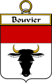 French Coat of Arms Badge for Bouvier