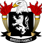 Coat of arms used by the Breed family in the United States of America