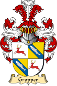 v.23 Coat of Family Arms from Germany for Gropper