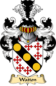 English Coat of Arms (v.23) for the family Watton