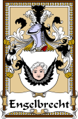 German Coat of Arms Wappen Bookplate  for Engelbrecht