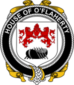 Irish Coat of Arms Badge for the O'FLAHERTY family