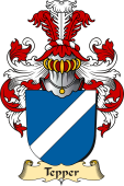 v.23 Coat of Family Arms from Germany for Tepper