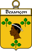 French Coat of Arms Badge for Besançon
