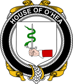 Irish Coat of Arms Badge for the O'HEA family