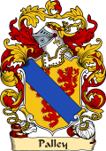 English or Welsh Family Coat of Arms (v.23) for Palley (Ref Berry)