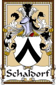 German Coat of Arms Wappen Bookplate  for Schaldorf
