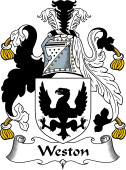 English Coat of Arms for the family Weston