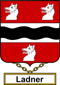 English Coat of Arms Shield Badge for Ladner