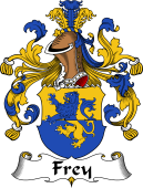 German Wappen Coat of Arms for Frey