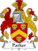 English Coat of Arms for the family Parker I
