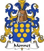 Coat of Arms from France for Monnet