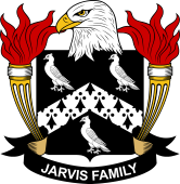 Coat of arms used by the Jarvis family in the United States of America