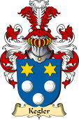 v.23 Coat of Family Arms from Germany for Kegler