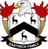 Coat of arms used by the Eastwick family in the United States of America