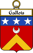 French Coat of Arms Badge for Gallois