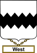 English Coat of Arms Shield Badge for West