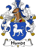 German Wappen Coat of Arms for Hundt