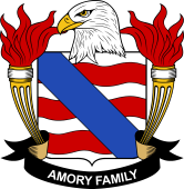 Coat of arms used by the Amory family in the United States of America