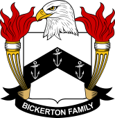 Coat of arms used by the Bickerton family in the United States of America