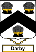 English Coat of Arms Shield Badge for Darby