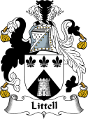 English Coat of Arms for Littell or Little