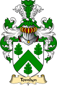 Welsh Family Coat of Arms (v.23) for Tomlyn (lord of Llanllywel, Montgomeryshire)