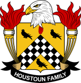 Coat of arms used by the Houstoun family in the United States of America