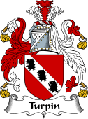 English Coat of Arms for the family Turpin