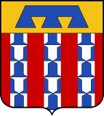 French Family Shield for Châtillon