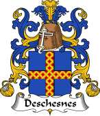 Coat of Arms from France for Chesnes (des) or Dequesnes