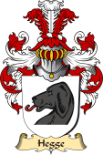 v.23 Coat of Family Arms from Germany for Hegge