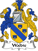 English Coat of Arms for the family Waldy or Waldie