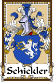 German Coat of Arms Wappen Bookplate  for Schickler