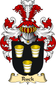 v.23 Coat of Family Arms from Germany for Ruck