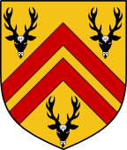 English Family Shield for Bucknall or Bucknell