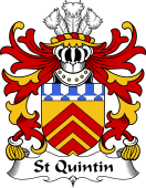 Welsh Coat of Arms for St Quintin (of Tal-y-fan, Glamorgan)