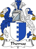 English Coat of Arms for the family Thomas