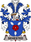 Coat of arms used by the Danish family Sehested