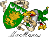 Sept (Clan) Coat of Arms from Ireland for MacManus