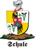 German shield on a mount for Schule
