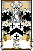 Scottish Coat of Arms Bookplate for Caw