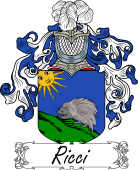 Araldica Italiana Italian Coat of Arms for Ricci