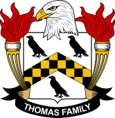Coat of arms used by the Thomas family in the United States of America