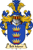 Welsh Family Coat of Arms (v.23) for Beli Mawr (King of Britain)