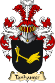 v.23 Coat of Family Arms from Germany for Tanhauser