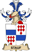 Republic of Austria Coat of Arms for Stauf (d'Ehrenfels)