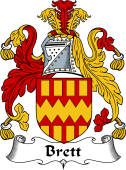 English Coat of Arms for the family Brett